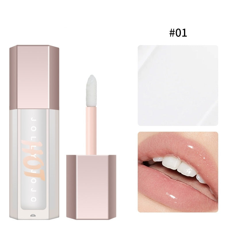 Transparent Lip Gloss with Lasting Moisturize and Brightening Highlight - Teleplus Moisturizing transparent lip gloss
