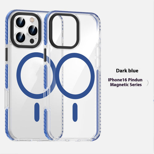 Transparent Magnetic Phone Case Suitable For Anti-fall Shell Protective Case - Transparent Magnetic Phone Case