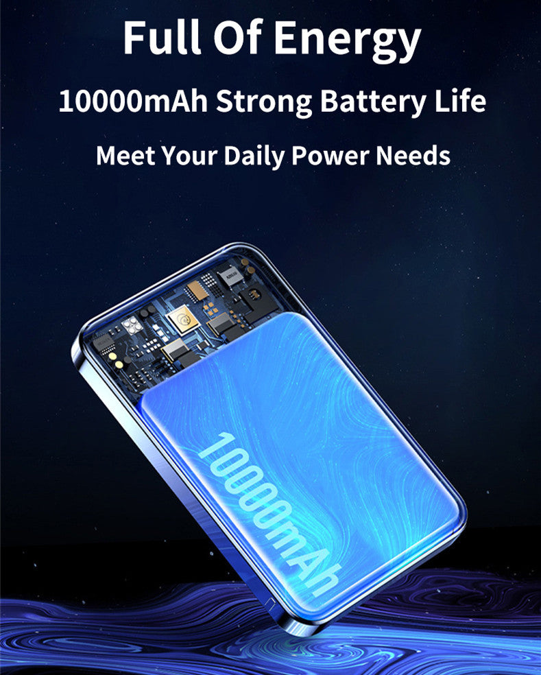 Transparent Magnetic Power Bank 22.5W Fast Charge - Transparent Magnetic Power Bank 22.5W Fast Charge