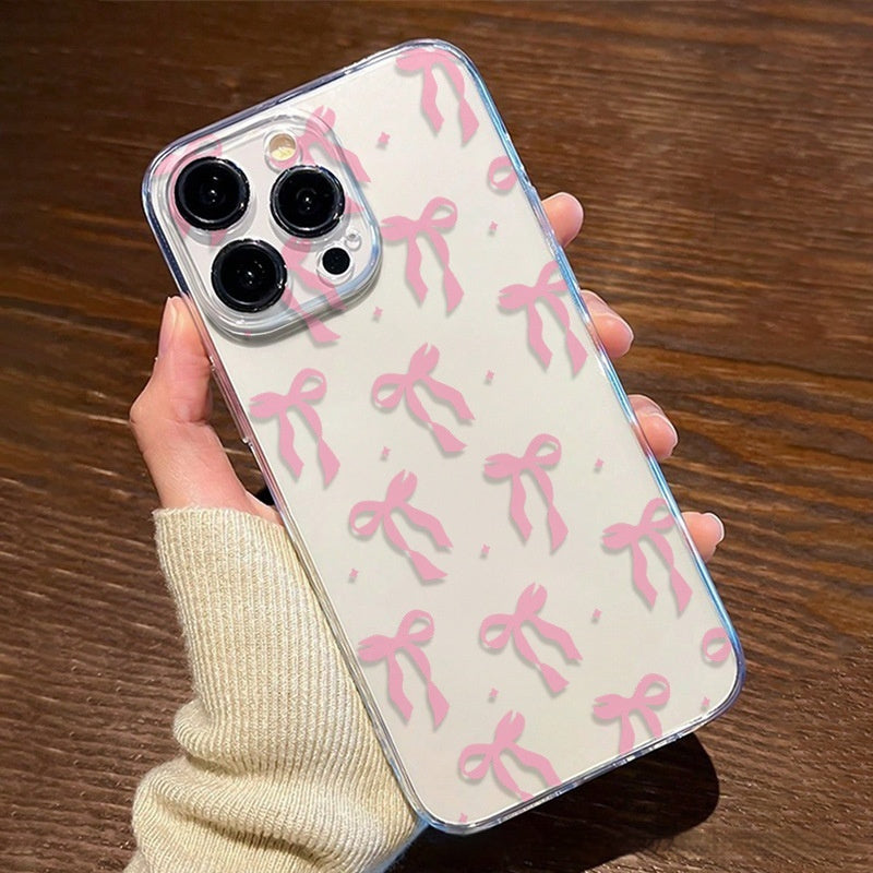 Transparent Phone Case EF Shockproof TPU for Sweet Protection - versatile bow tie transparent phone case sweet