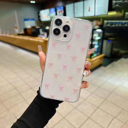 Transparent Phone Case EF Shockproof TPU for Sweet Protection - versatile bow tie transparent phone case sweet