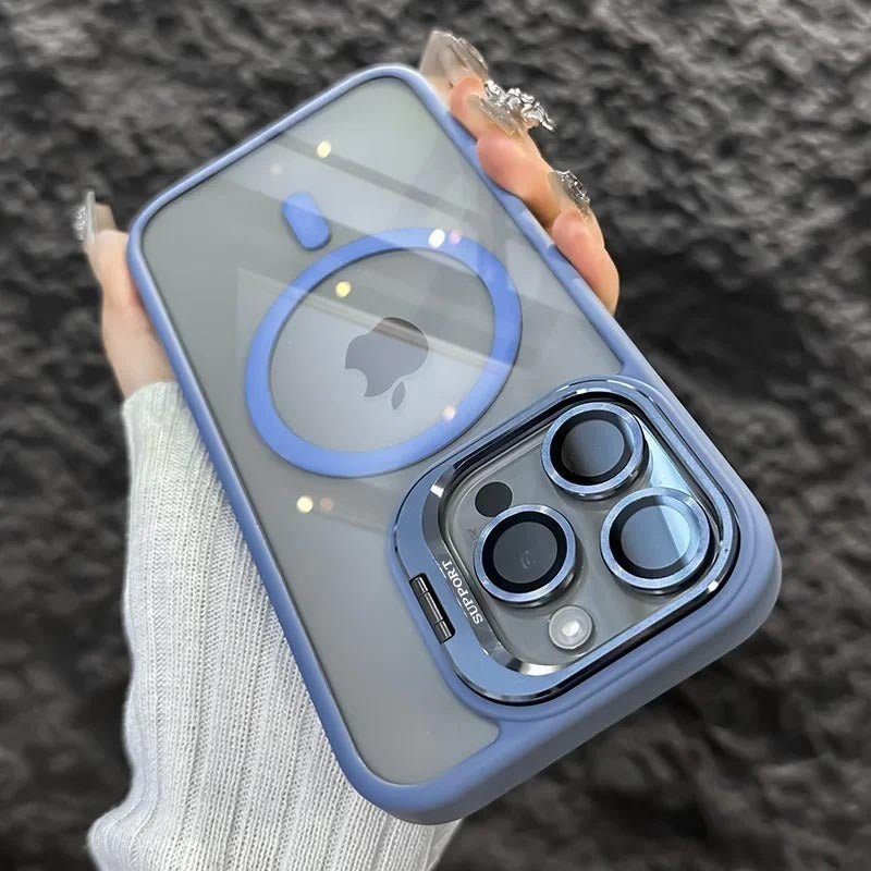 Transparent Phone Case with Invisible Bracket Shockproof Heat Dissipation - and invisible bracket transparent phone case