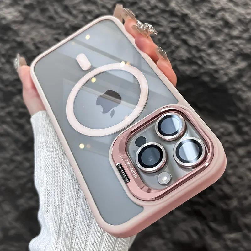 Transparent Phone Case with Invisible Bracket Shockproof Heat Dissipation - and invisible bracket transparent phone case