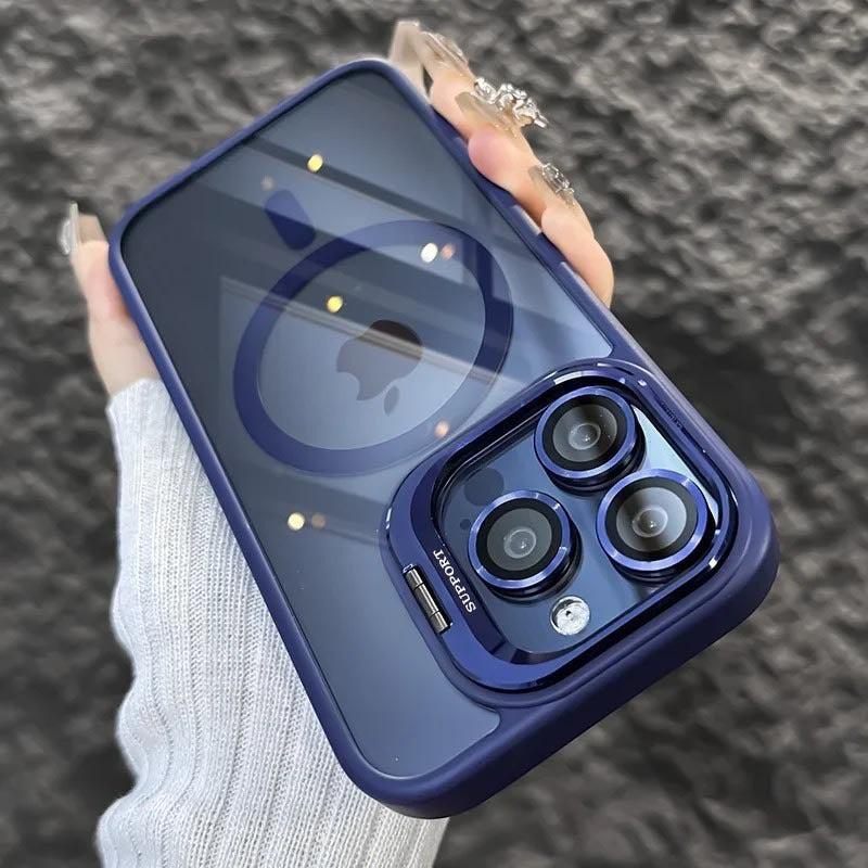 Transparent Phone Case with Invisible Bracket Shockproof Heat Dissipation - and invisible bracket transparent phone case