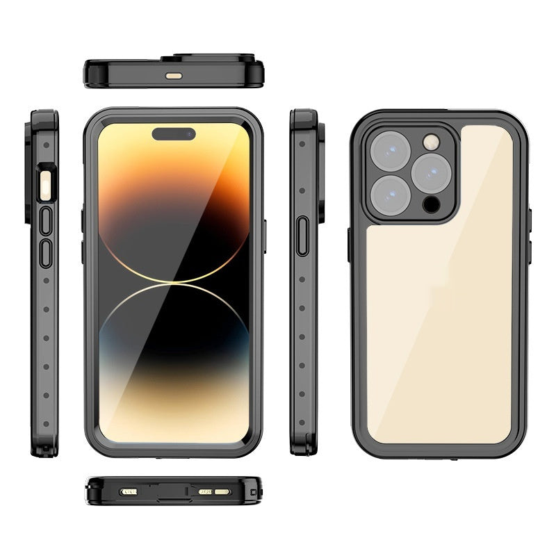 Transparent Shockproof TPU Waterproof Phone Case for Diving and Full Coverage - waterproof phone case diving cover fully