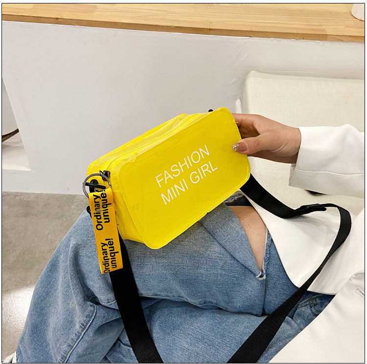 Transparent Square Fashion Jelly Single Shoulder Women’s Bag in Multiple Colors - Teleplus transparent square fashion