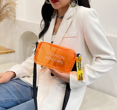 Transparent Square Fashion Jelly Single Shoulder Women’s Bag in Multiple Colors - Teleplus transparent square fashion