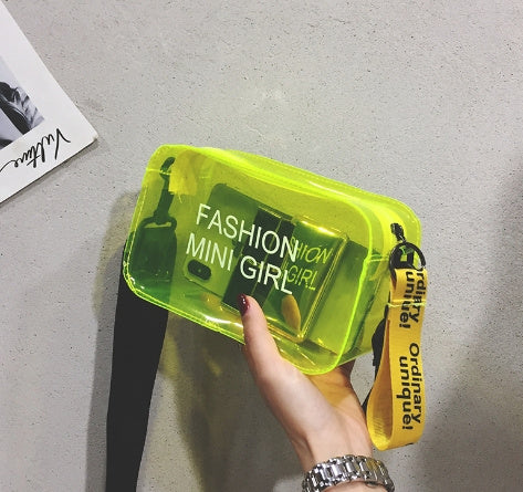 Transparent Square Fashion Jelly Single Shoulder Women’s Bag in Multiple Colors - Teleplus transparent square fashion
