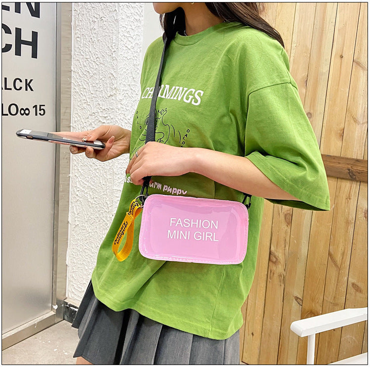 Transparent Square Fashion Jelly Single Shoulder Women’s Bag in Multiple Colors - Teleplus transparent square fashion