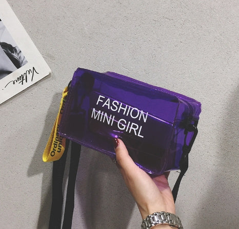 Transparent Square Fashion Jelly Single Shoulder Women’s Bag in Multiple Colors - Teleplus transparent square fashion