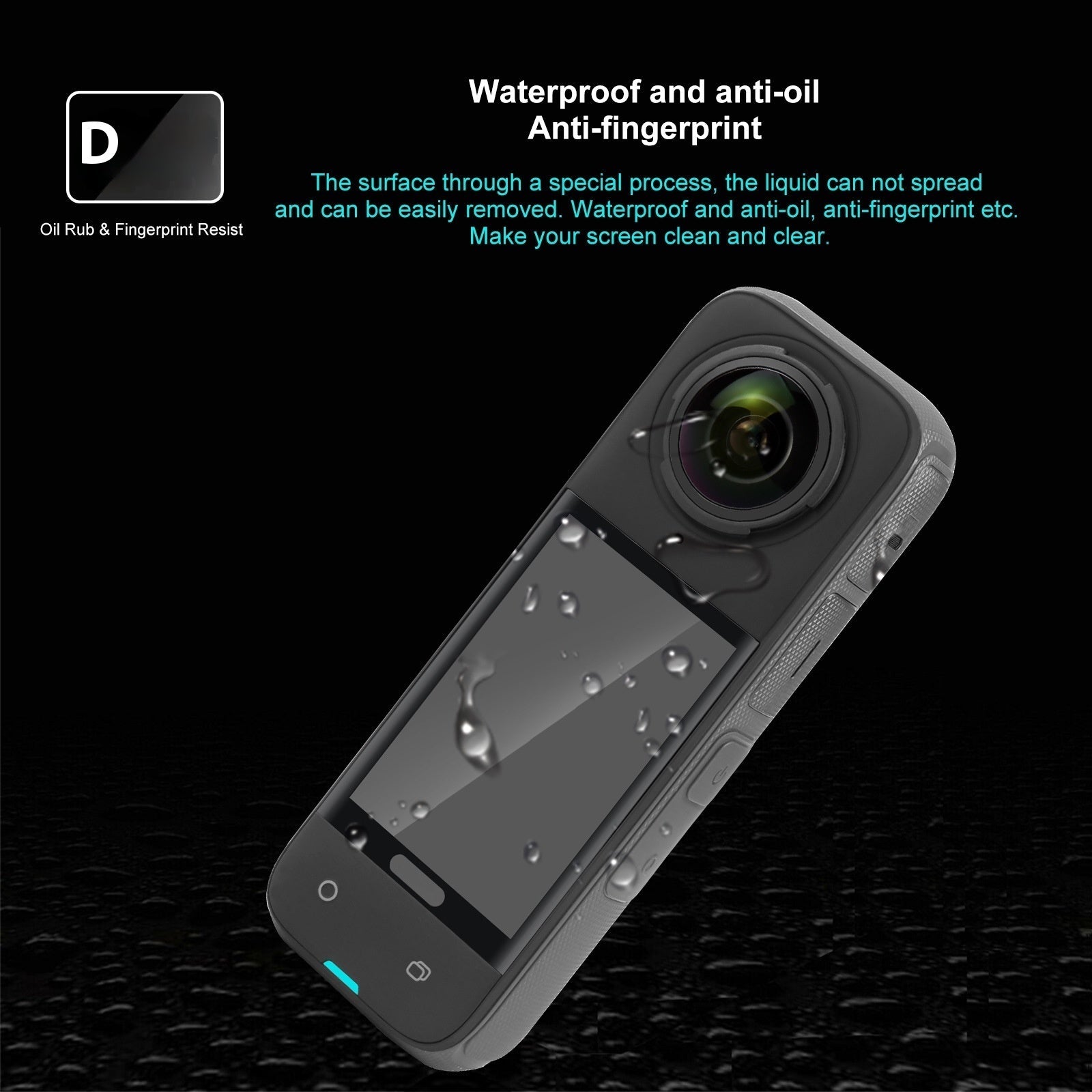 Transparent Tempered Film for Panoramic Sports Camera Protection - Teleplus panoramic sports camera tempered film