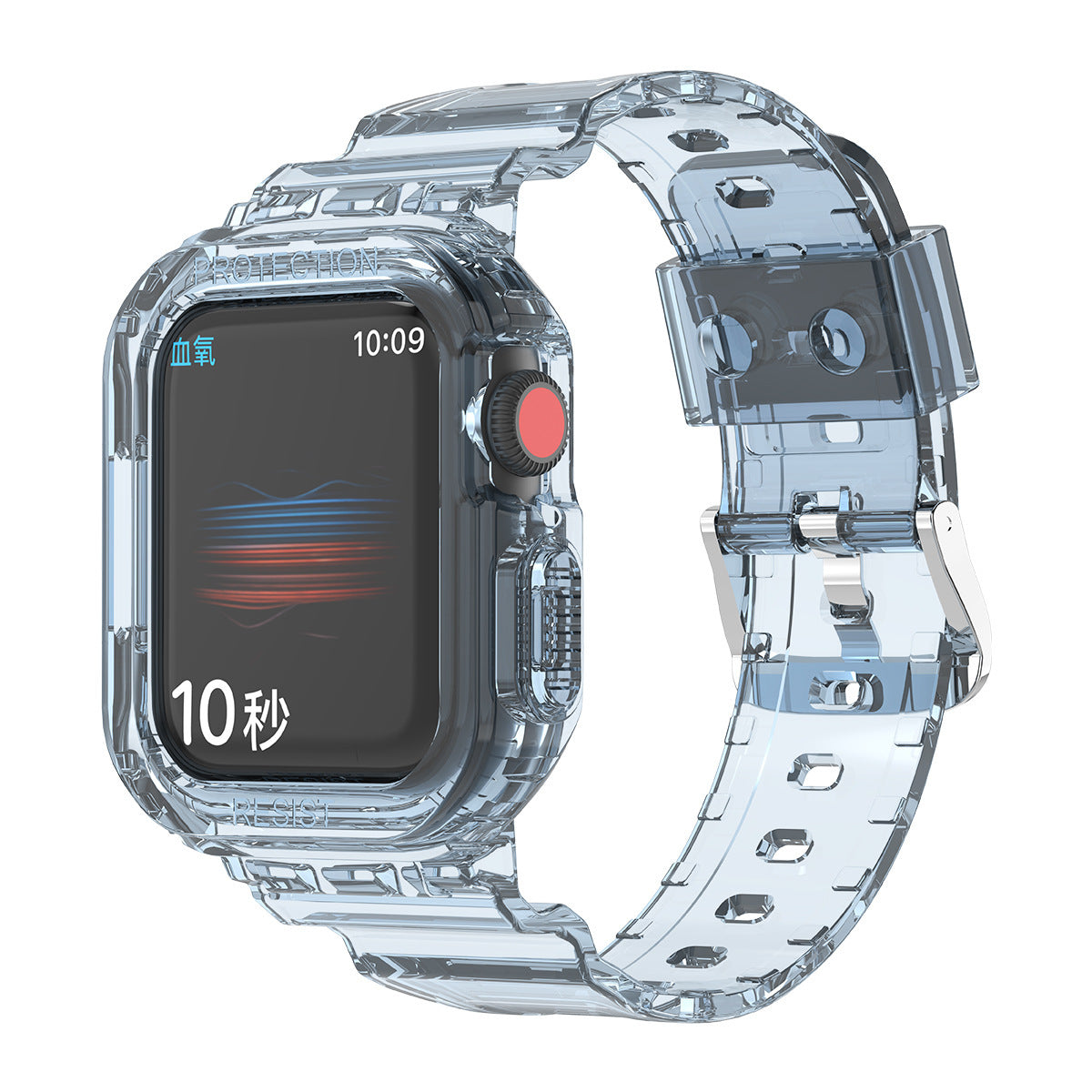 Transparent TPU Watch Strap Glacier Tpu for Durable Fit - Teleplus glacier watch strap tpu transparent