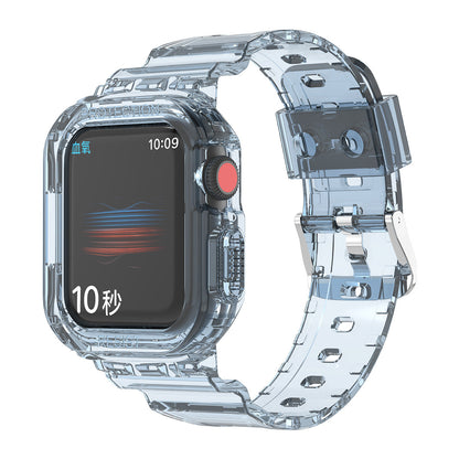 Transparent TPU Watch Strap Glacier Tpu for Durable Fit - Teleplus glacier watch strap tpu transparent