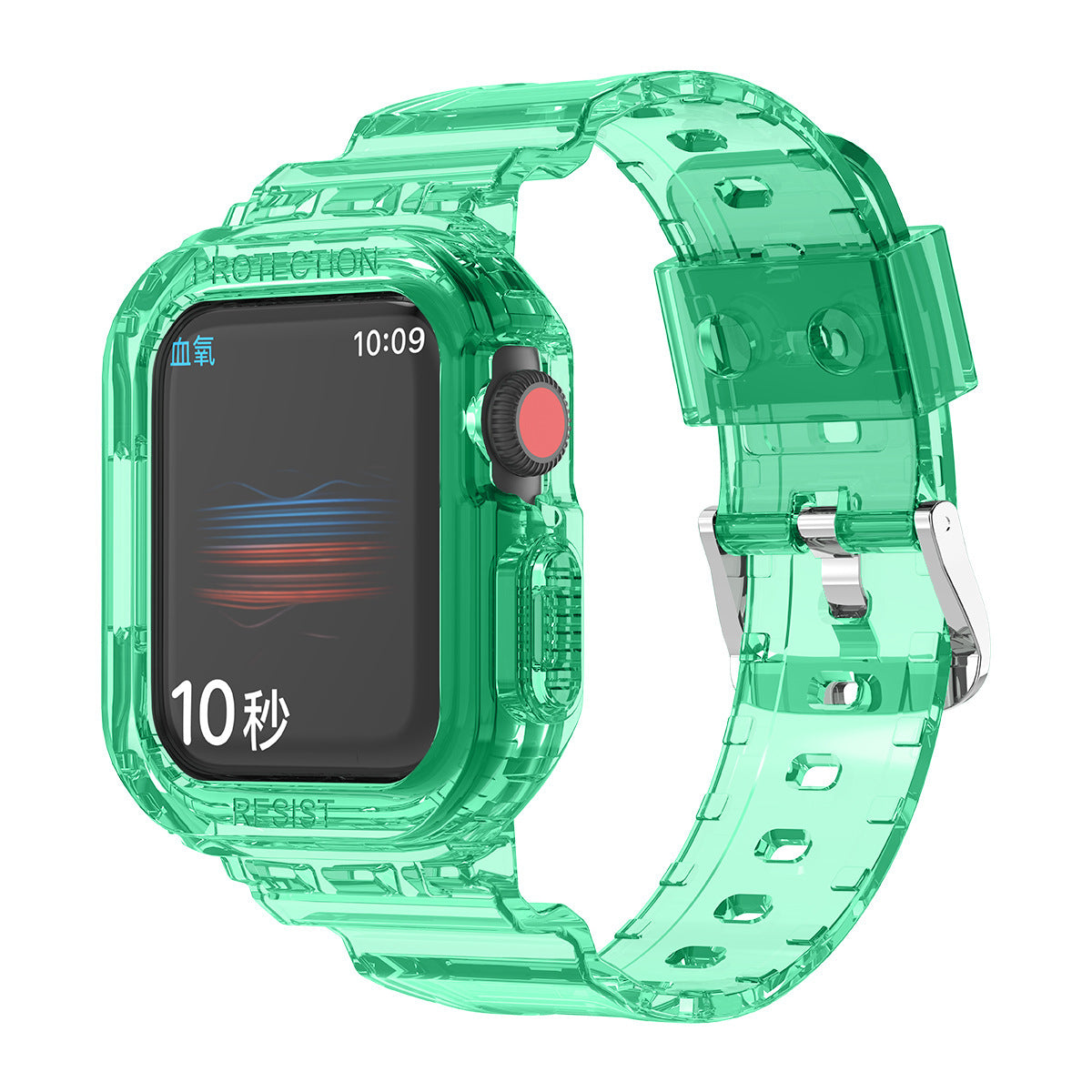 Transparent TPU Watch Strap Glacier Tpu for Durable Fit - Teleplus glacier watch strap tpu transparent