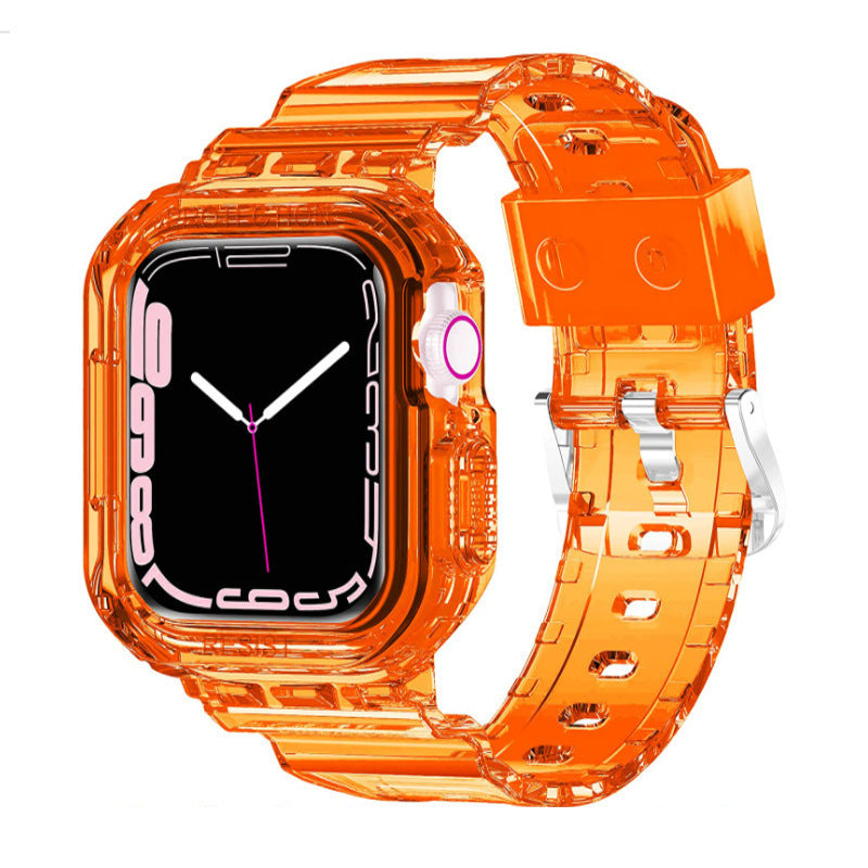 Transparent TPU Watch Strap Glacier Tpu for Durable Fit - Teleplus glacier watch strap tpu transparent