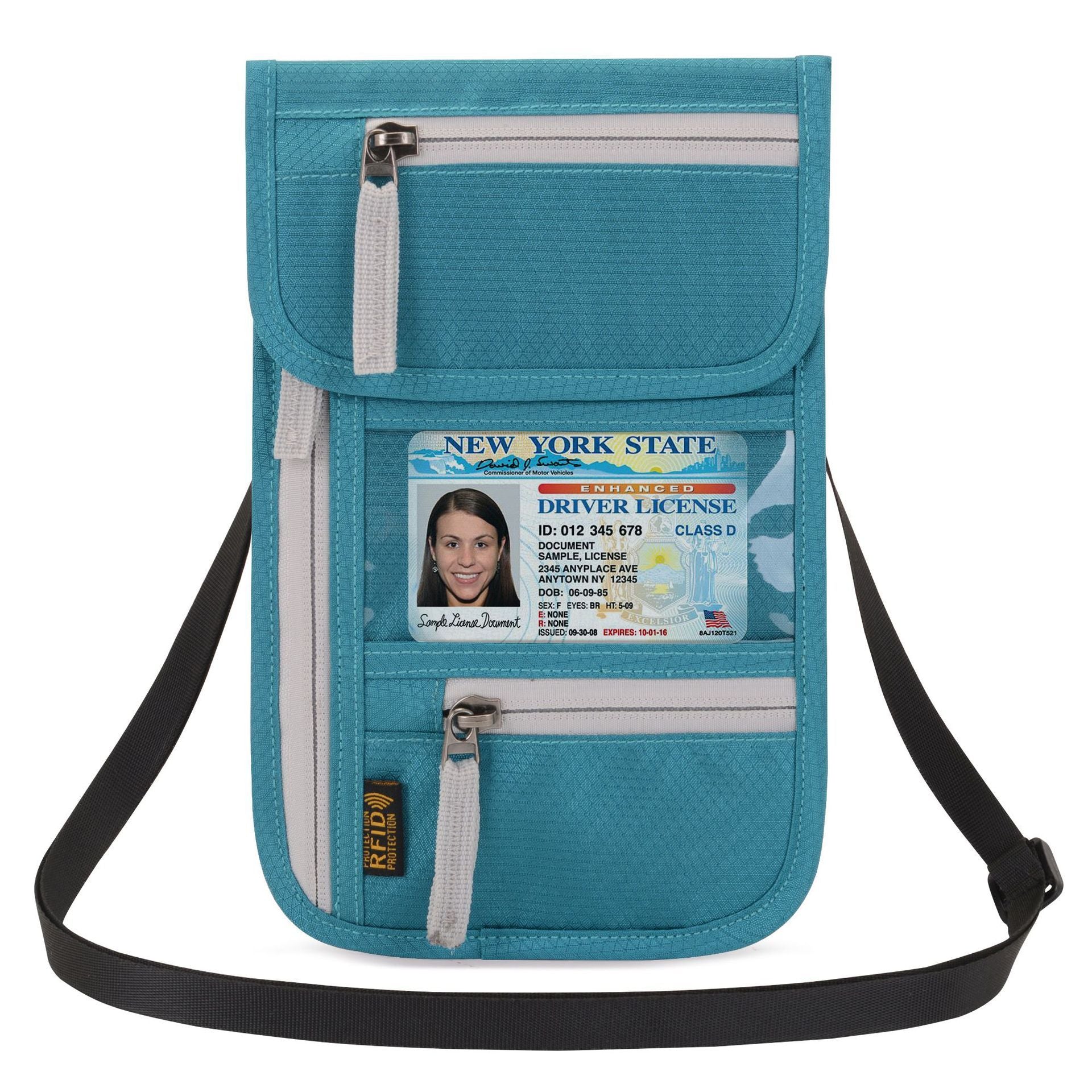 Travel Abroad Document Package Multi-functional Waterproof Neck Passport Holder - Passport Holder That Keeps Your Bag