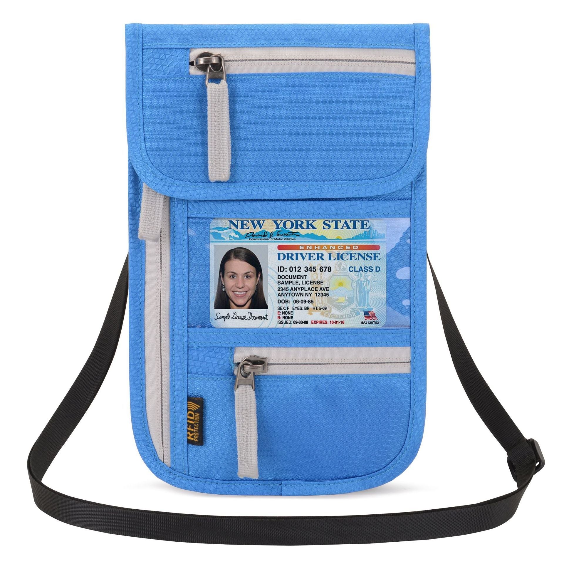 Travel Abroad Document Package Multi-functional Waterproof Neck Passport Holder - Passport Holder That Keeps Your Bag