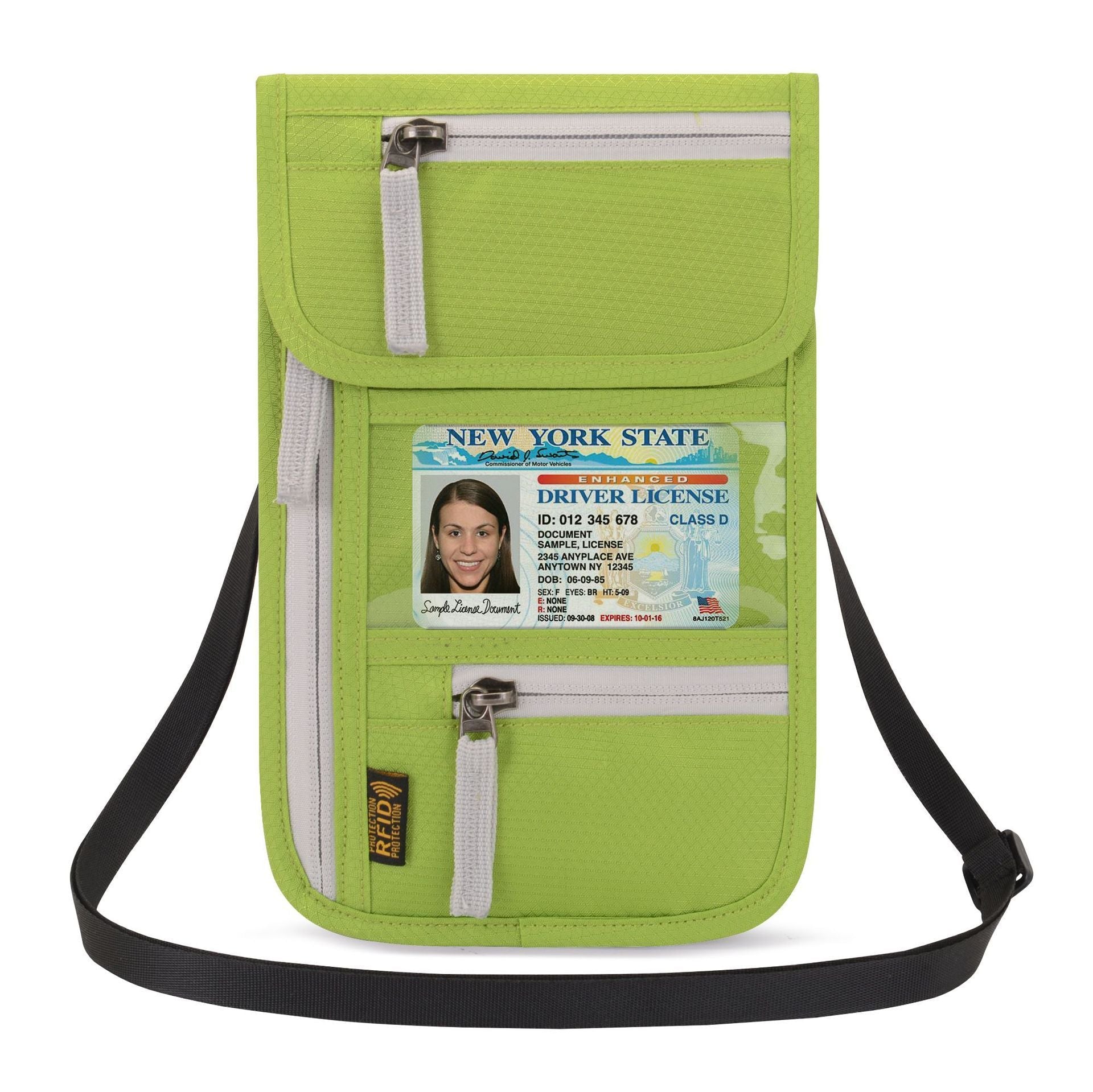 Travel Abroad Document Package Multi-functional Waterproof Neck Passport Holder - Passport Holder That Keeps Your Bag