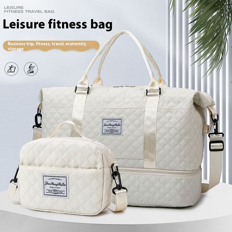 Travel Gym Bag with Dry Wet Separation for Outdoor Sports - gym bag dry wet separation sports