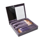 Travel Makeup Brush Set with Mirror and Soft Suit Hair in Various Colors - travel makeup brush mirror suit soft hair