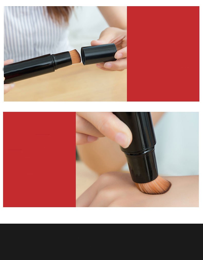 Travel Portable Liquid Foundation Automatic Makeup Brush with Man-Made Fiber - travel portable liquid foundation