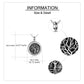 Tree of Life Photo Locket Urn Cremation Necklace Sterling Silver Retro Silver - Cherish Memories with a Tree of Life