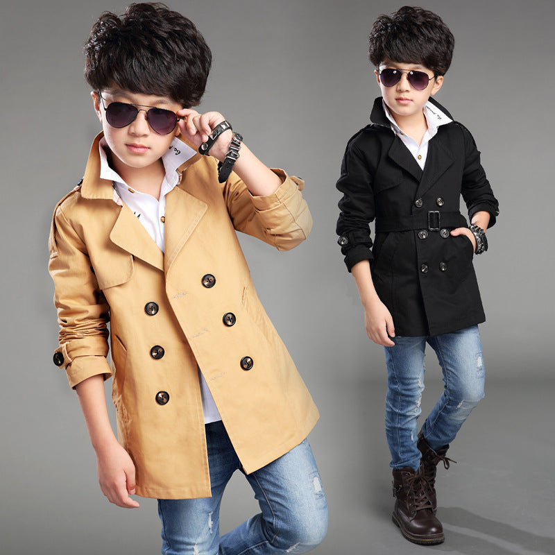Trend Casual Trench Coat for Spring in Solid Colors with Long Sleeves - at Teleplus casual trench coat trend