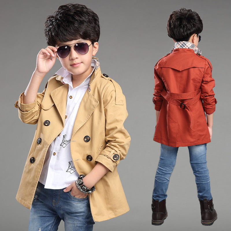 Trend Casual Trench Coat for Spring in Solid Colors with Long Sleeves - at Teleplus casual trench coat trend