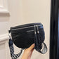 Trendy Simple Shoulder Bag with Letter Pack Fashion PU Material - Teleplus letter pack fashion trendy simple shoulder