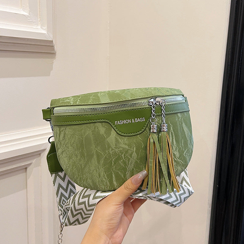 Trendy Simple Shoulder Bag with Letter Pack Fashion PU Material - Teleplus letter pack fashion trendy simple shoulder