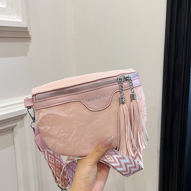 Trendy Simple Shoulder Bag with Letter Pack Fashion PU Material - Teleplus letter pack fashion trendy simple shoulder