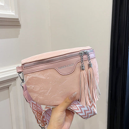 Trendy Simple Shoulder Bag with Letter Pack Fashion PU Material - Teleplus letter pack fashion trendy simple shoulder
