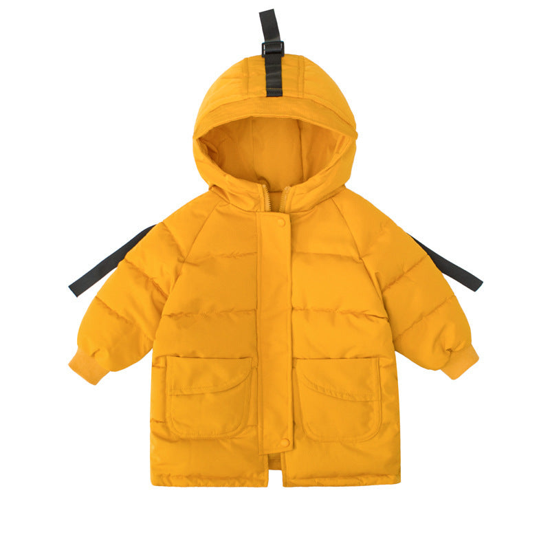 Trendy Thicken Clothes Jacket with Hood and Round Neck 100% Polyester Fiber - Teleplus jacket thicken clothes