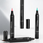 Triangle Seal Color Double Head Liquid Eyeliner in Multiple Shades - Teleplus triangle seal color double head liquid