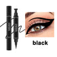 Triangle Seal Color Double Head Liquid Eyeliner in Multiple Shades - Teleplus triangle seal color double head liquid