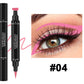 Triangle Seal Color Double Head Liquid Eyeliner in Multiple Shades - Teleplus triangle seal color double head liquid