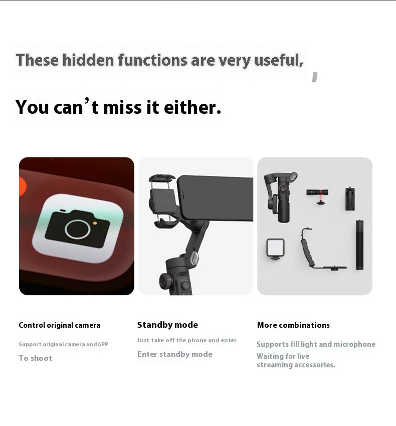 Tripod Head Mobile for Smartphones Up to 260g and 5.5-8 Inches - Teleplus tripod head mobile phone