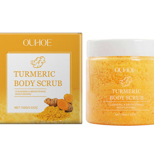 Turmeric Body Scrub with Coconut Oil and Vitamin E for Smooth Skin - turmeric body scrub