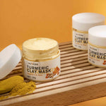 Turmeric Clay Mask Hydrating and Moisturizing for All Skin Types - Glowing Fun turmeric clay mask hydrating moisturizing