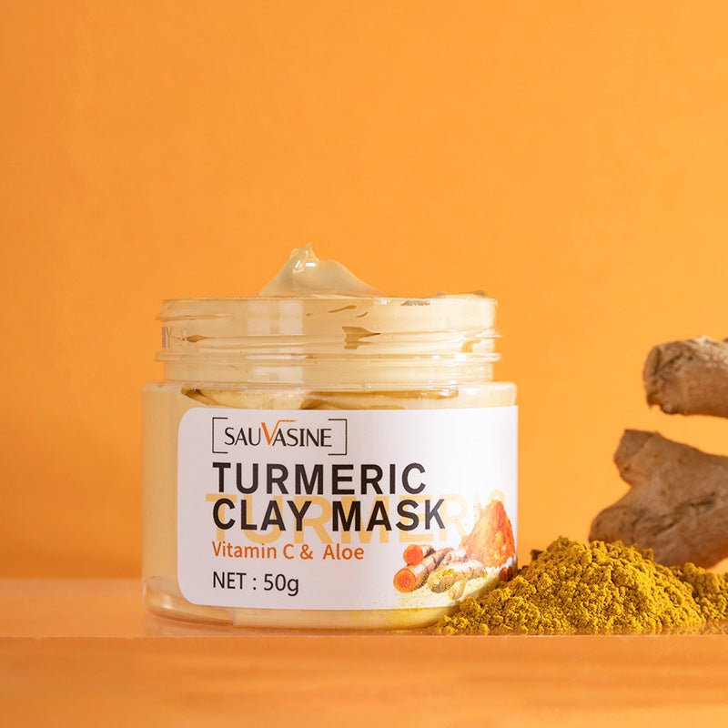 Turmeric Clay Mask Hydrating and Moisturizing for All Skin Types - Glowing Fun turmeric clay mask hydrating moisturizing