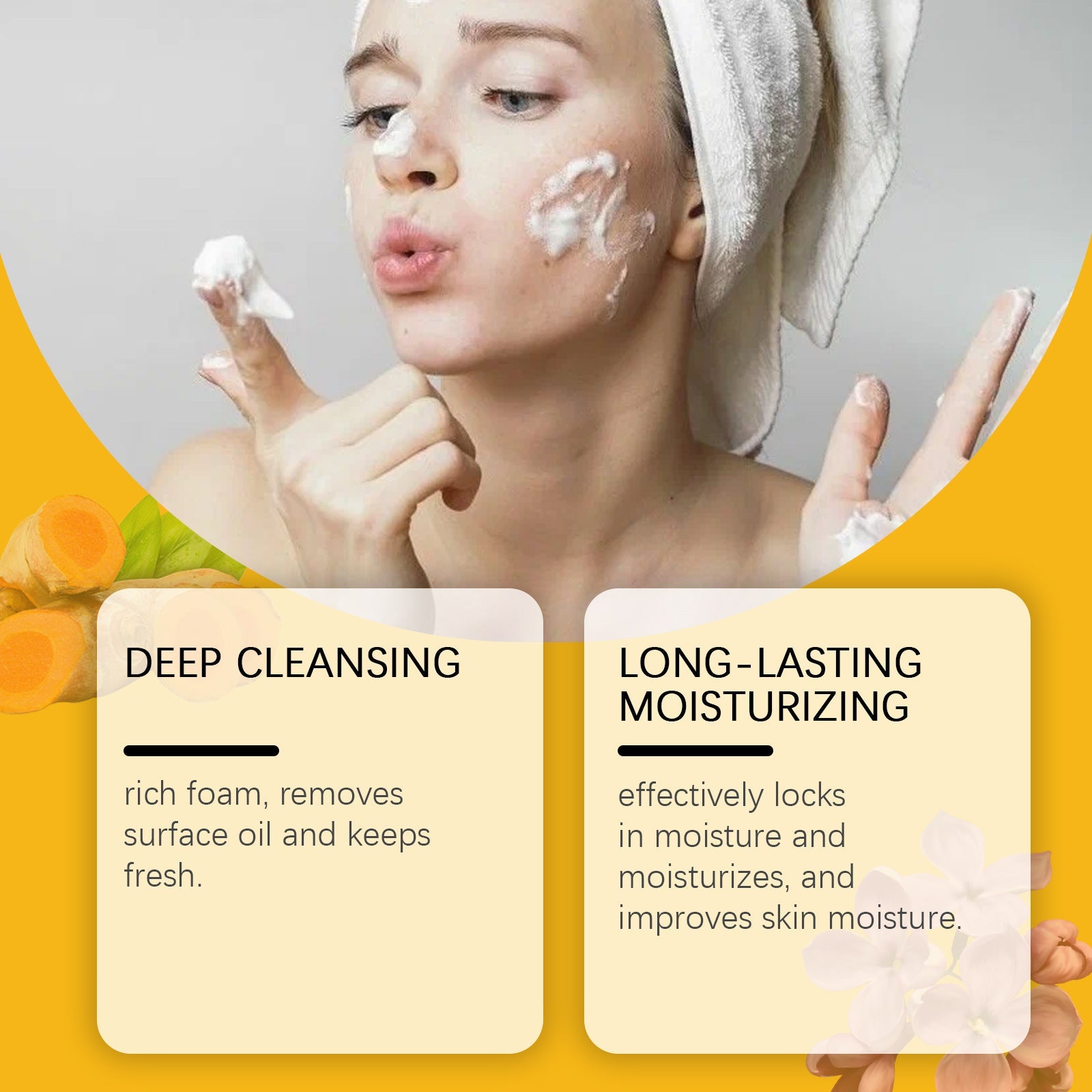 Turmeric Lilac Essential Oil Soap for Nourishing Facial and Body Care - turmeric lilac essential oil nourishing facial