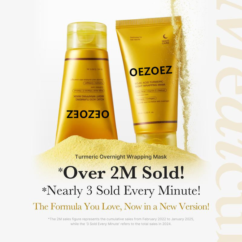 Turmeric Night Tearing Hydrating Mask with Brush for Facial Skin Care - Teleplus turmeric night tearing mask hydrating