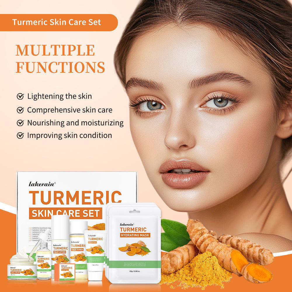 Turmeric Skin Care Set Hydrating Facial Products - Teleplus turmeric skin care set hydrating