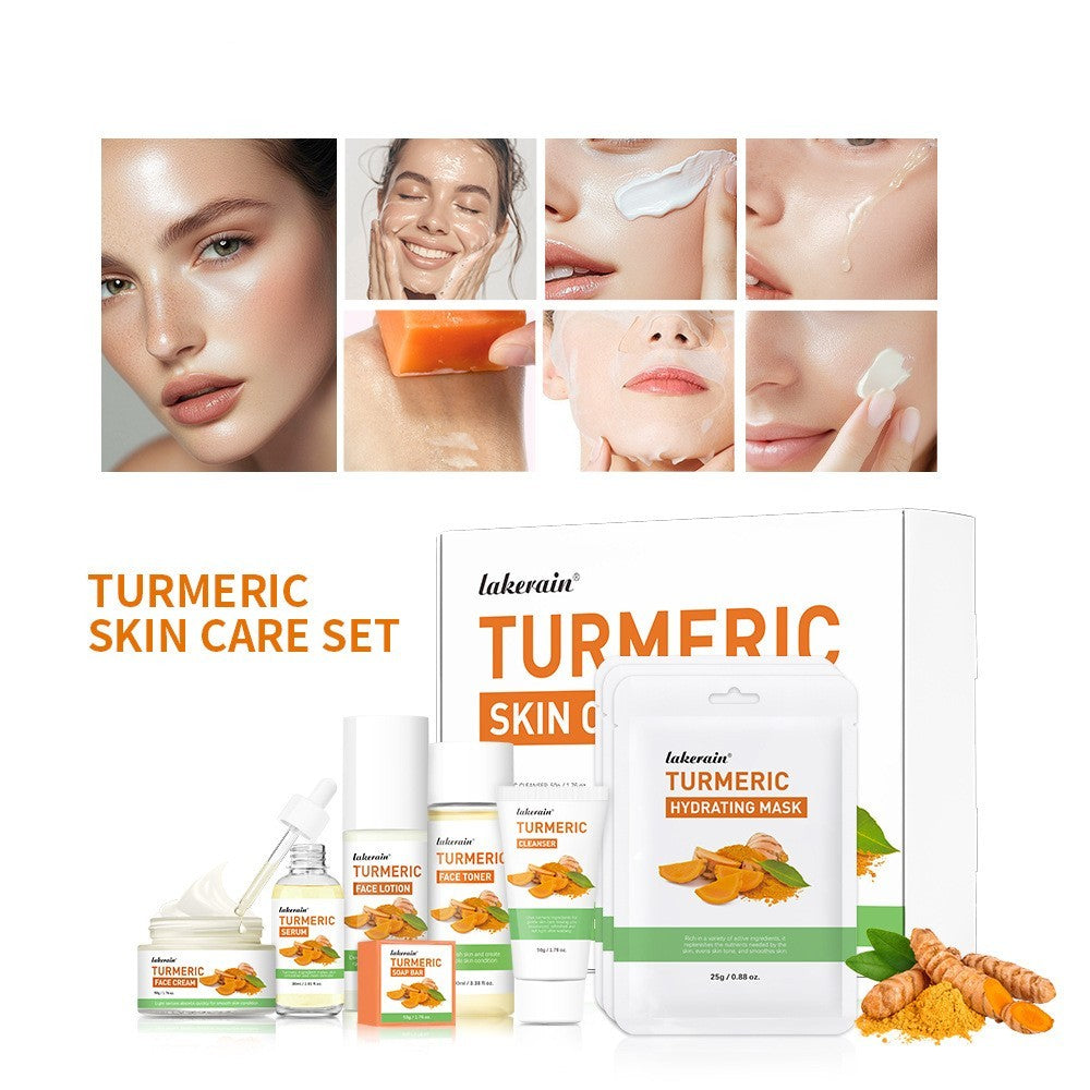 Turmeric Skin Care Set Hydrating Facial Products - Teleplus turmeric skin care set hydrating