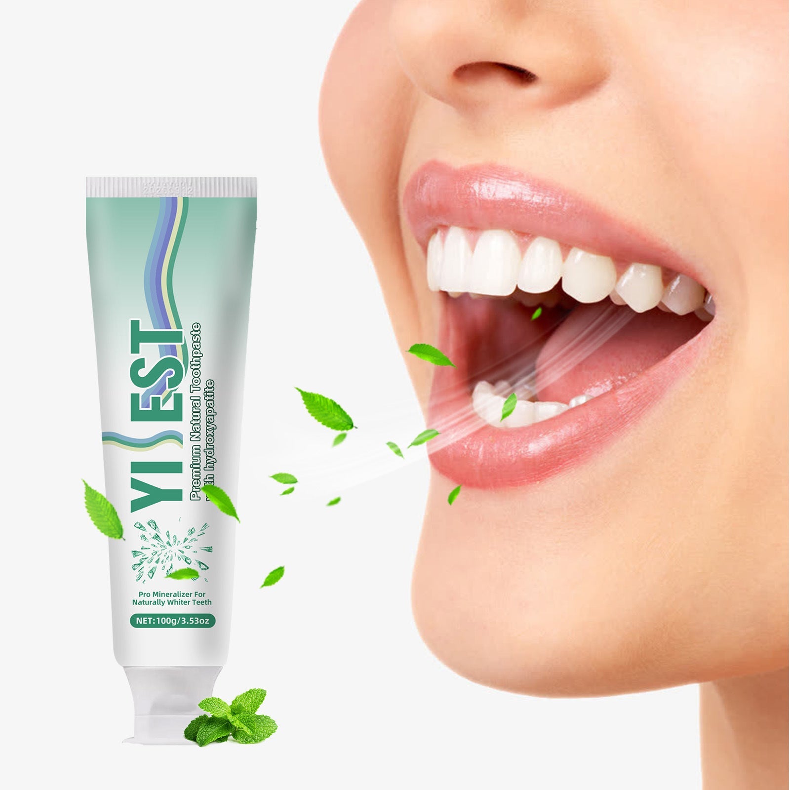 Tut Mint Toothpaste with Nano Hydroxyapatite and Coconut Flavor 100g - nano hydroxyapatite deodorant tooth tut mint