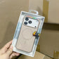 Two-color Skin Feeling Magnetic Suction AI Photo Button Phone Case