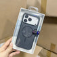 Two-color Skin Feeling Magnetic Suction AI Photo Button Phone Case