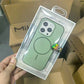 Two-color Skin Feeling Magnetic Suction AI Photo Button Phone Case