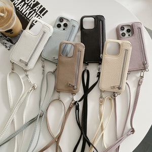 Two-Fold Beauty Mirror Zipper Crossbody Bag in Black White Khaki Cream - Teleplus beauty mirror two-fold zipper