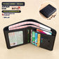 Two-Fold Yellow and Brown Cowhide Wallet with Anti-Theft RFID Blocking in the United States - Slim for Men Anticipating